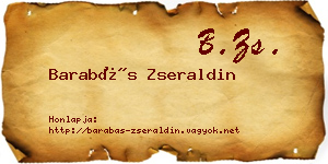 Barabás Zseraldin névjegykártya